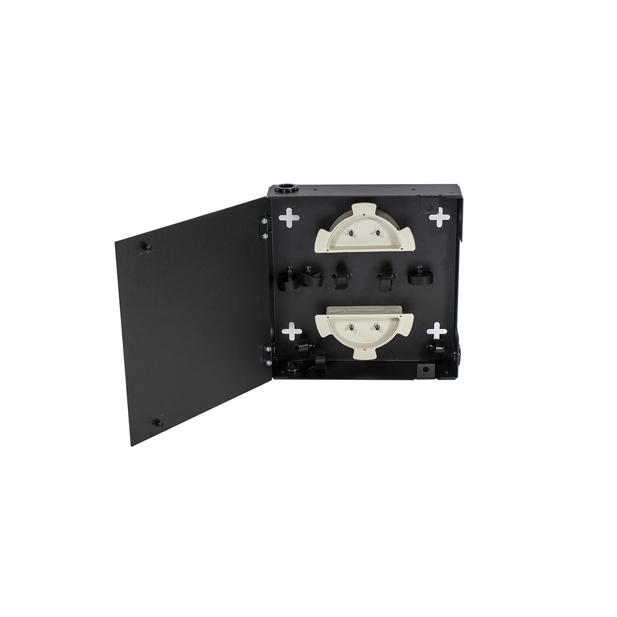Extra Small, empty wall Mount with Solid Metal Door No Lock Holds 1 Plate